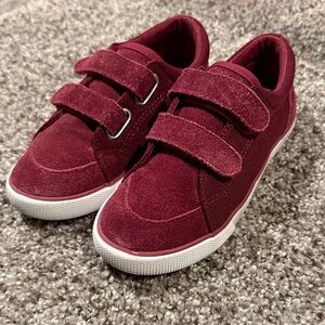 Cat & Jack Kids Velcro Sneakers - Burgundy